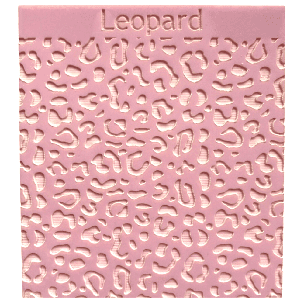 Leopard Engraved square stamp