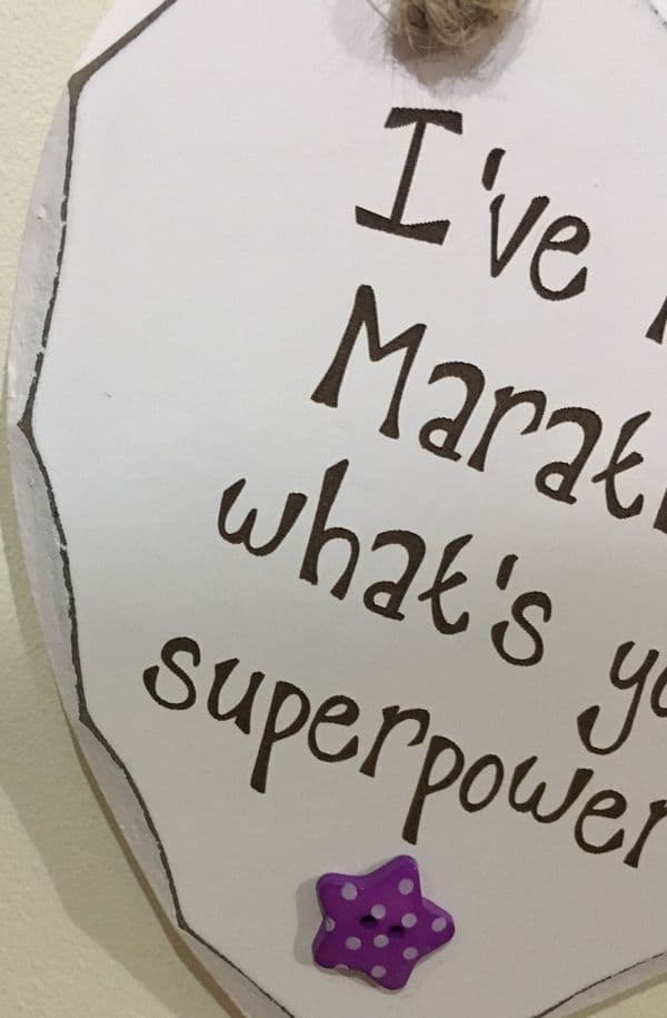 Marathon Superpower Hanging Heart