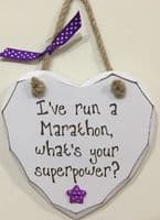 Marathon Superpower Hanging Heart