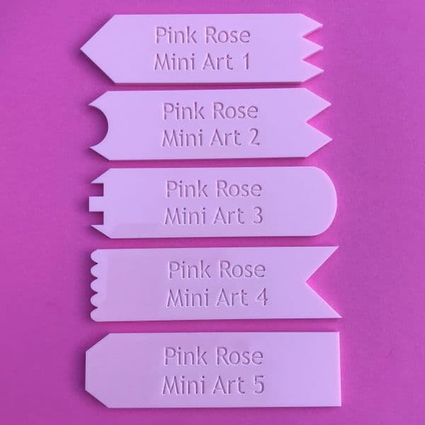 Mini Cake Art Scraper 4 - Pink