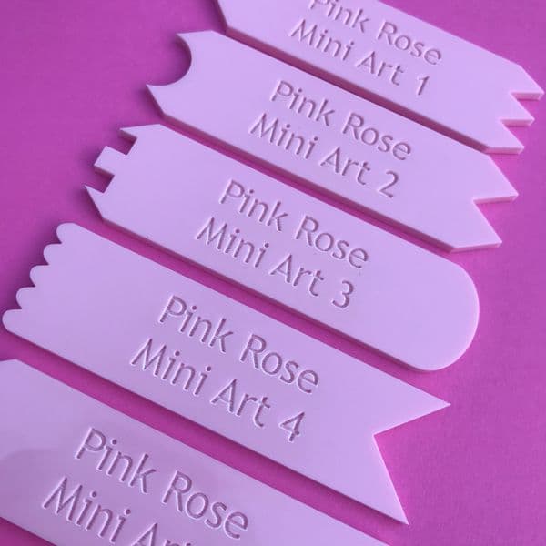 Mini Cake Art Scraper 4 - Pink