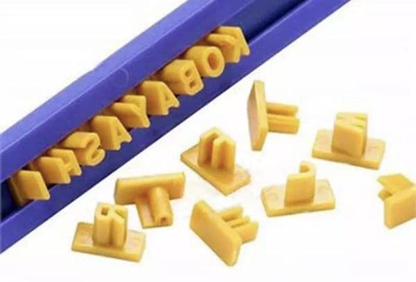 Mini stamp set - Letters and numbers