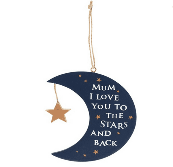 Mum Love you to Moon and Back Hanging Moon
