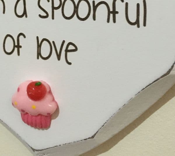 Mum's Kitchen Hanging Heart