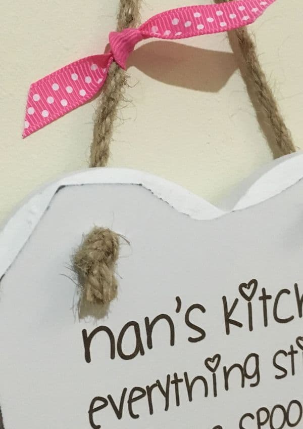 Nan's Kitchen Hanging Heart
