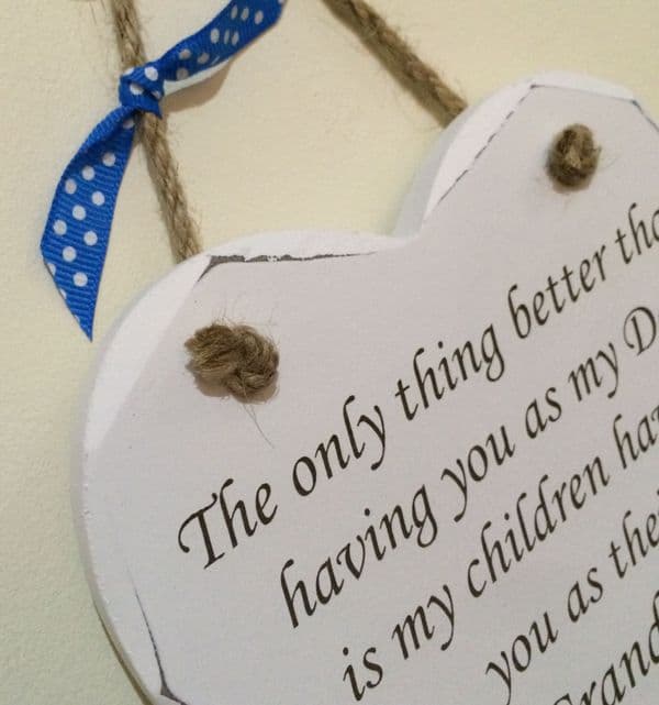 Only thing Dad Grandpa Hanging Heart