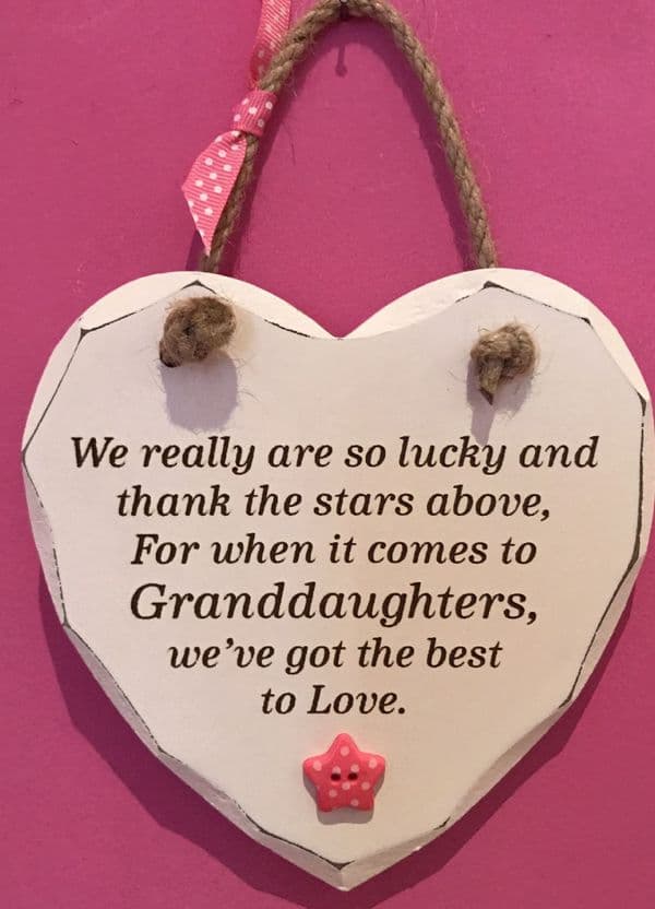 Really Lucky Granddaughter Heart