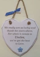 Really Lucky Uncle Hanging Heart
