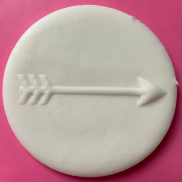 SALE Arrow Cut circle stamp