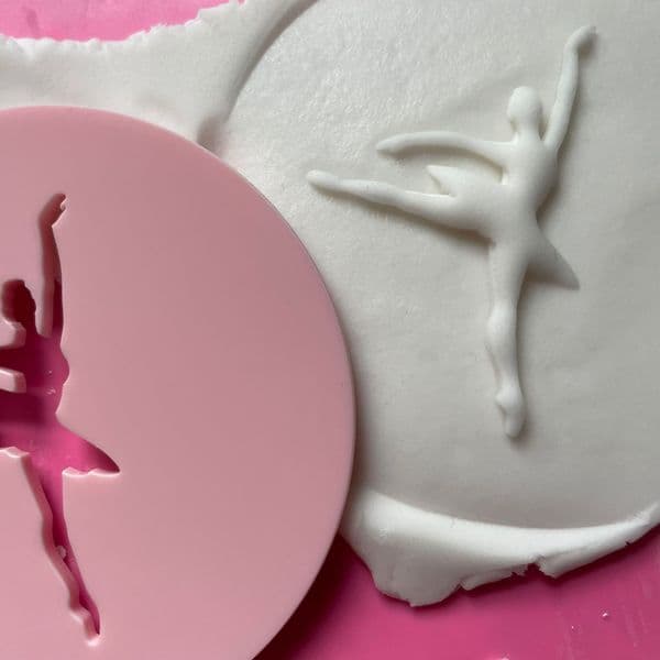 SALE Ballerina 1 Cut circle stamp