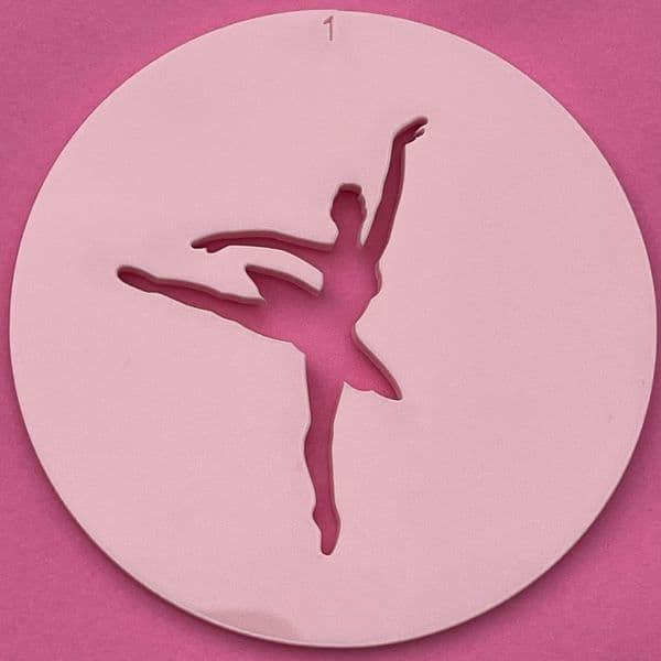 SALE Ballerina 1 Cut circle stamp
