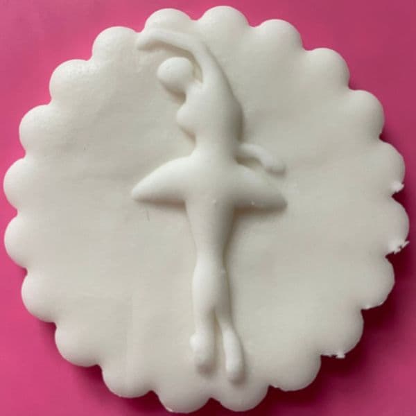 SALE Ballerina 2 Cut circle stamp