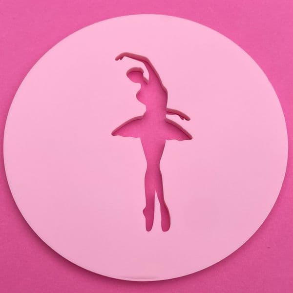 SALE Ballerina 2 Cut circle stamp