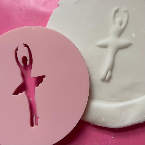 SALE Ballerina 5 Cut circle stamp