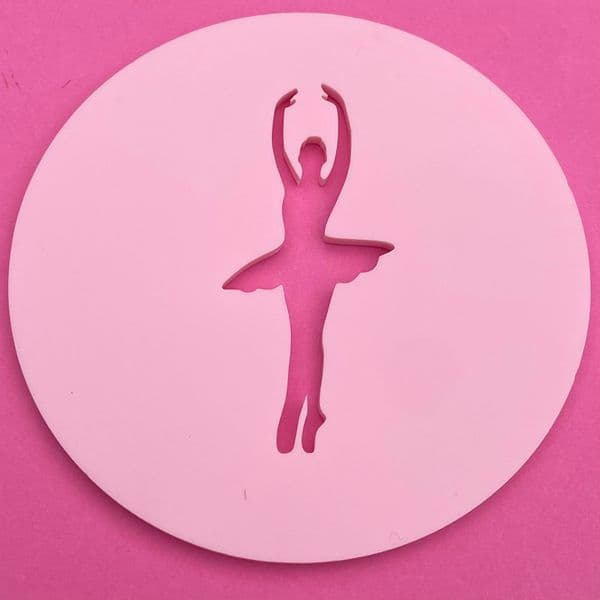 SALE Ballerina 5 Cut circle stamp