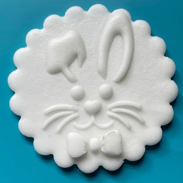 SALE Bunny Boy face Cut circle stamp