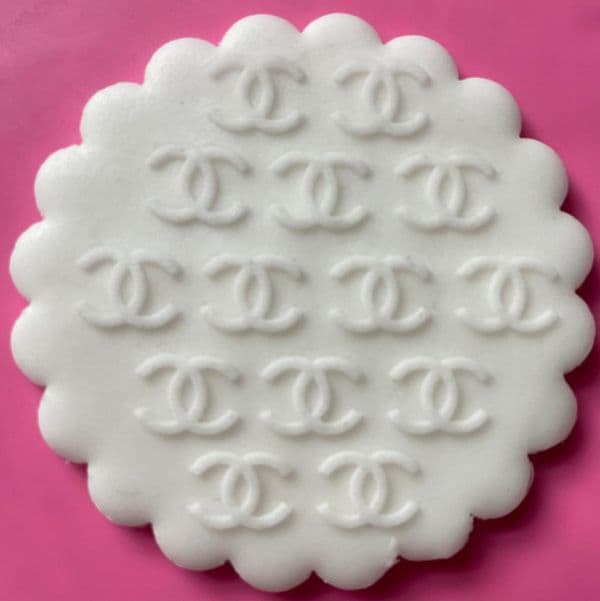 SALE CC Chanel Pattern Engraved circle stamp
