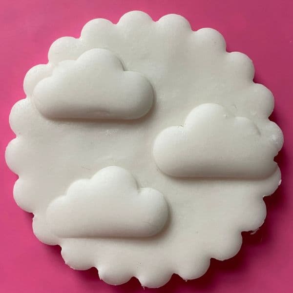 SALE Clouds Cut circle stamp
