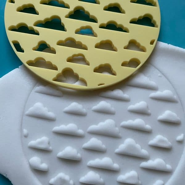 SALE Clouds Pattern Cut Stamp