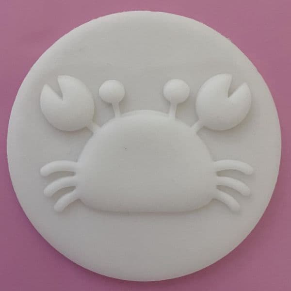 SALE Crab Cut circle stamp