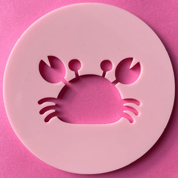 SALE Crab Cut circle stamp