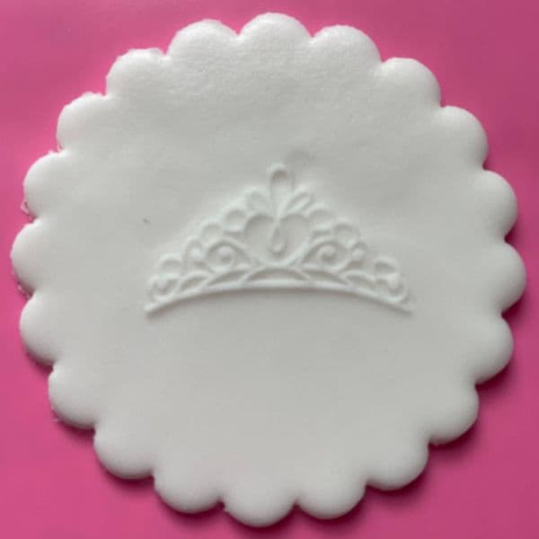 SALE Crown Mini Size Engraved circle stamp