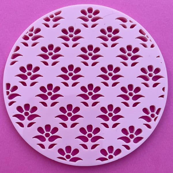 SALE Cute Flowers Pattern Cut Stamp