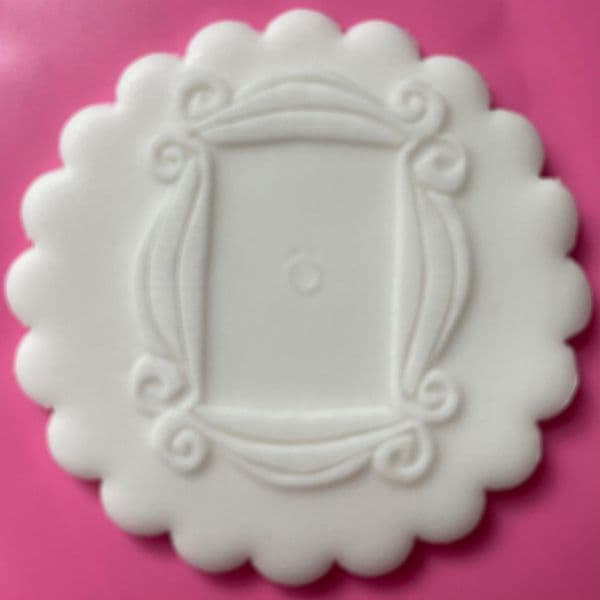 SALE Door Picture Peephole Frame Friends Engraved circle stamp