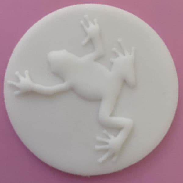 SALE Frog Full Body Cut circle stamp