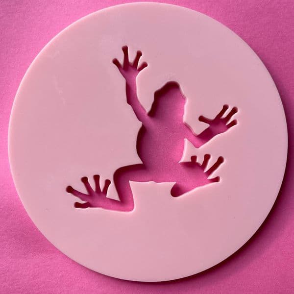 SALE Frog Full Body Cut circle stamp