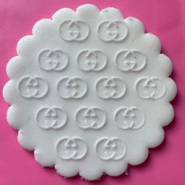 SALE GG Gucci Pattern Engraved circle stamp