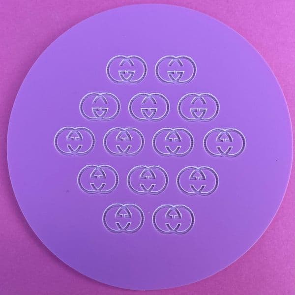 SALE GG Gucci Pattern Engraved circle stamp