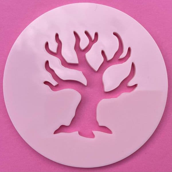 SALE Haunted Tree Halloween Cut circle stamp