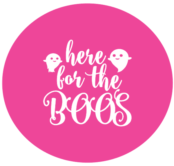 SALE Here for the Boos with Ghosts Engraved circle stamp