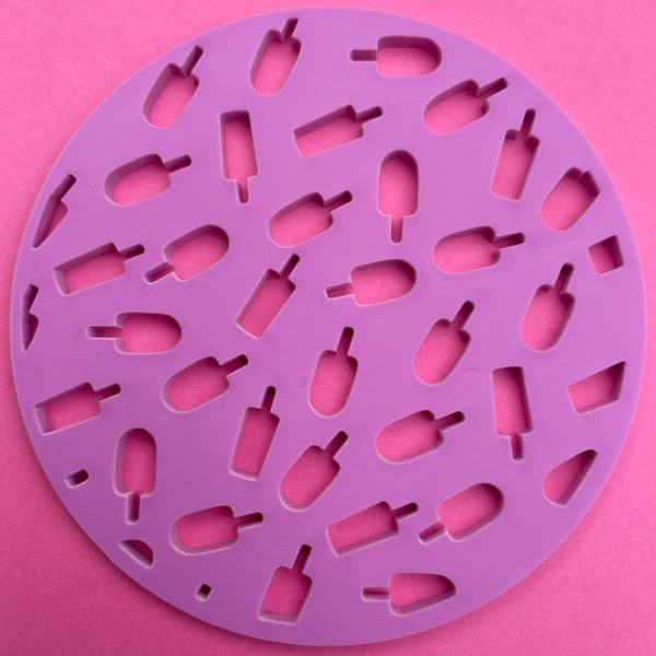 SALE Ice Lollies Pattern Cut Stamp