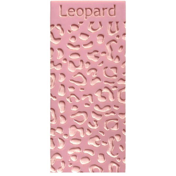 SALE Leopard Engraved half square stamp