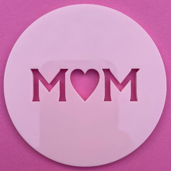 SALE M Heart M Mum Cut circle stamp
