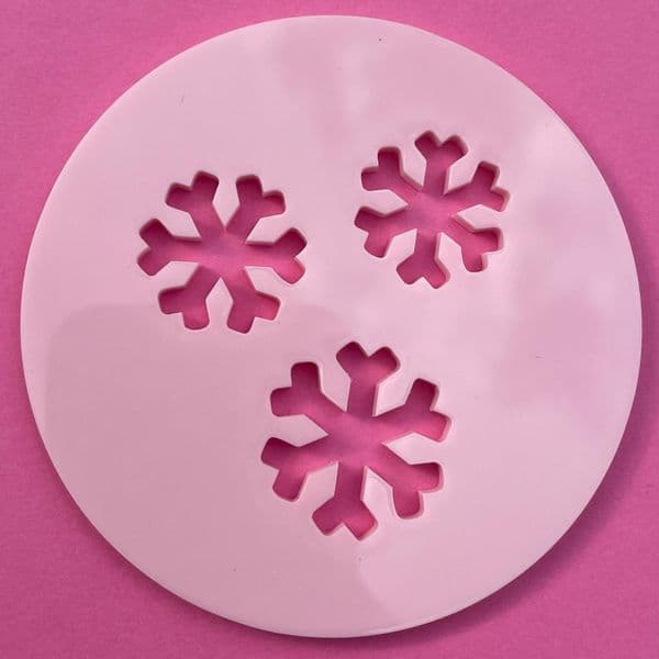 SALE Mini Snowflakes Cut circle stamp