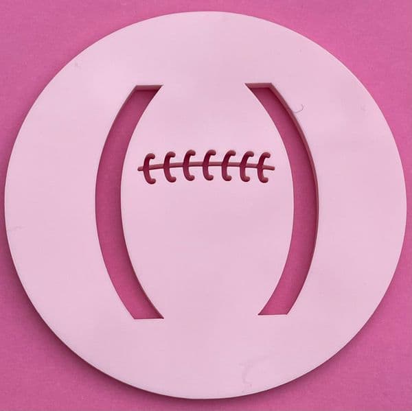 SALE Rugby American Football Cut circle stamp
