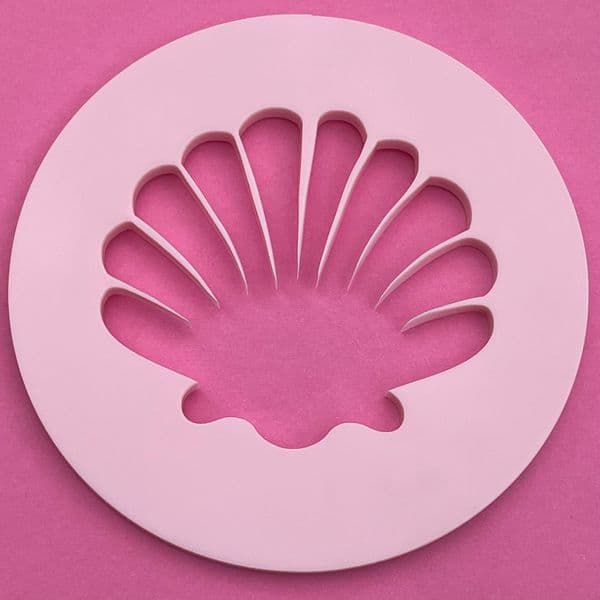 SALE Seashell Cut circle stamp