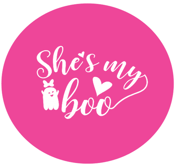 SALE She's my Boo with Ghost Engraved circle stamp
