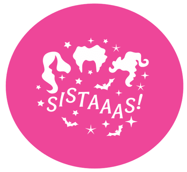 SALE Sistaaas! with Hair Engraved circle stamp