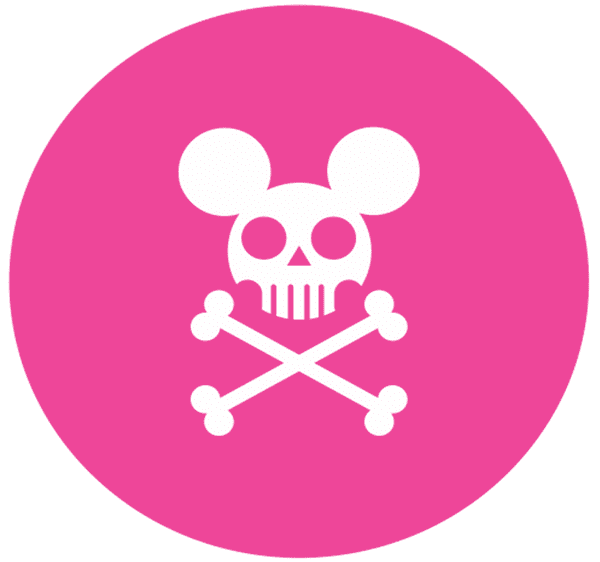 SALE Skull and Crossbones with Ears Engraved circle stamp