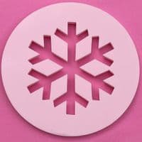 SALE Snowflake Cut circle stamp