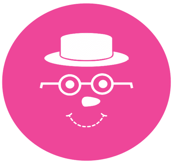 Snowman Face with Glasses Engraved circle stamp