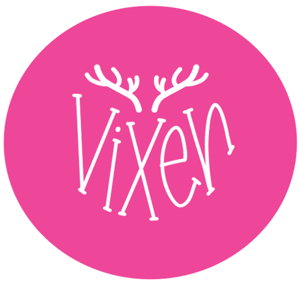 Vixen with Antlers Engraved circle stamp