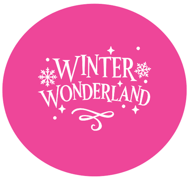 Winter Wonderland with Swirl Engraved circle stamp
