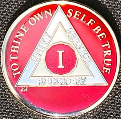 1 Year Mandarin Red Tri Plate