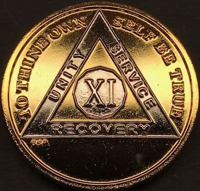 11 Year Bi Plate Gold Silver