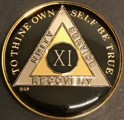 11 Year Classic Black Tri Plate